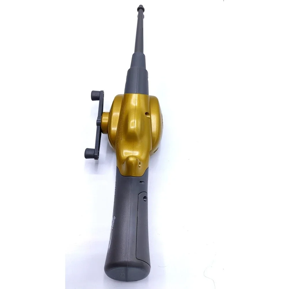Electronic Sport Fishing Game Hand Reel Cast Sounds Shakes Handheld Travel Works